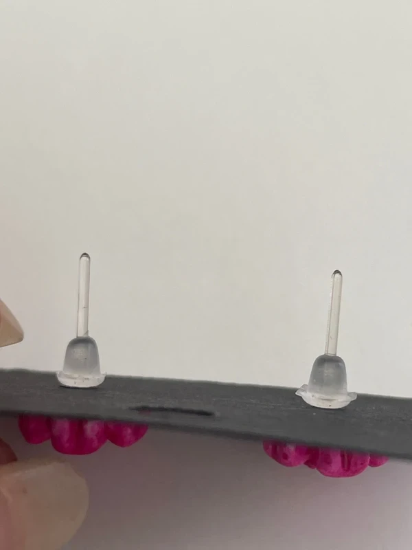 Boucles d’oreilles dahlia fuchsia – photo 2